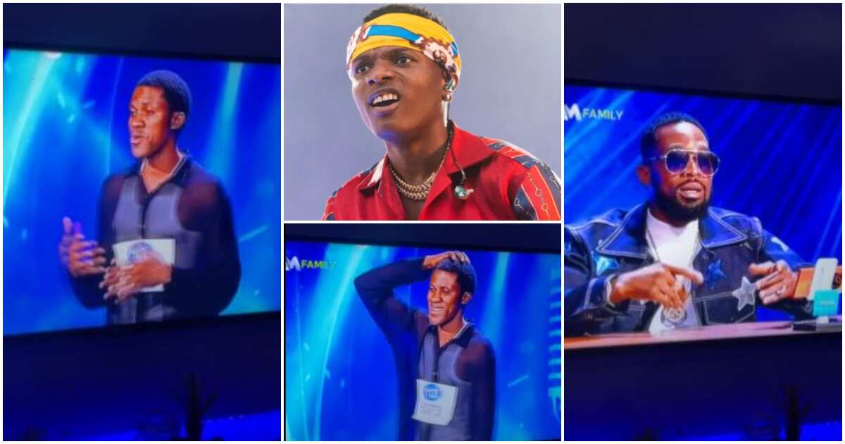 Watch the hilarious clip of man that sang Wizkid's Reckless on Nigerian Idols that's gone viral