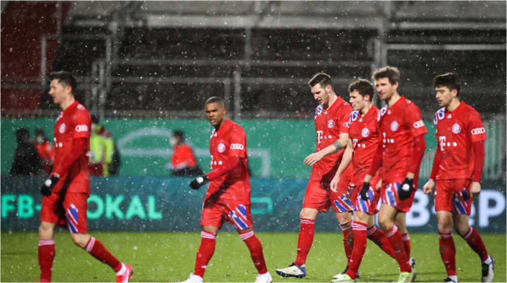 Watch bizarre celebrations by 2nd division side Holstein Kiel as they knock Bayern Munich out of German Cup
