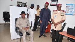 Photos emerge as ex-President Goodluck Jonathan is licensed to drive again