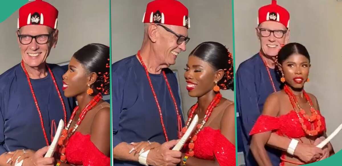 Video: This lady married a white man, you need to see their traditional wedding