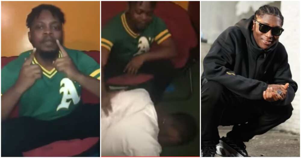 Old video of Bella Shmurda's first time meeting Olamide. Old video of Bella Shmurda's first time meeting Olamide.