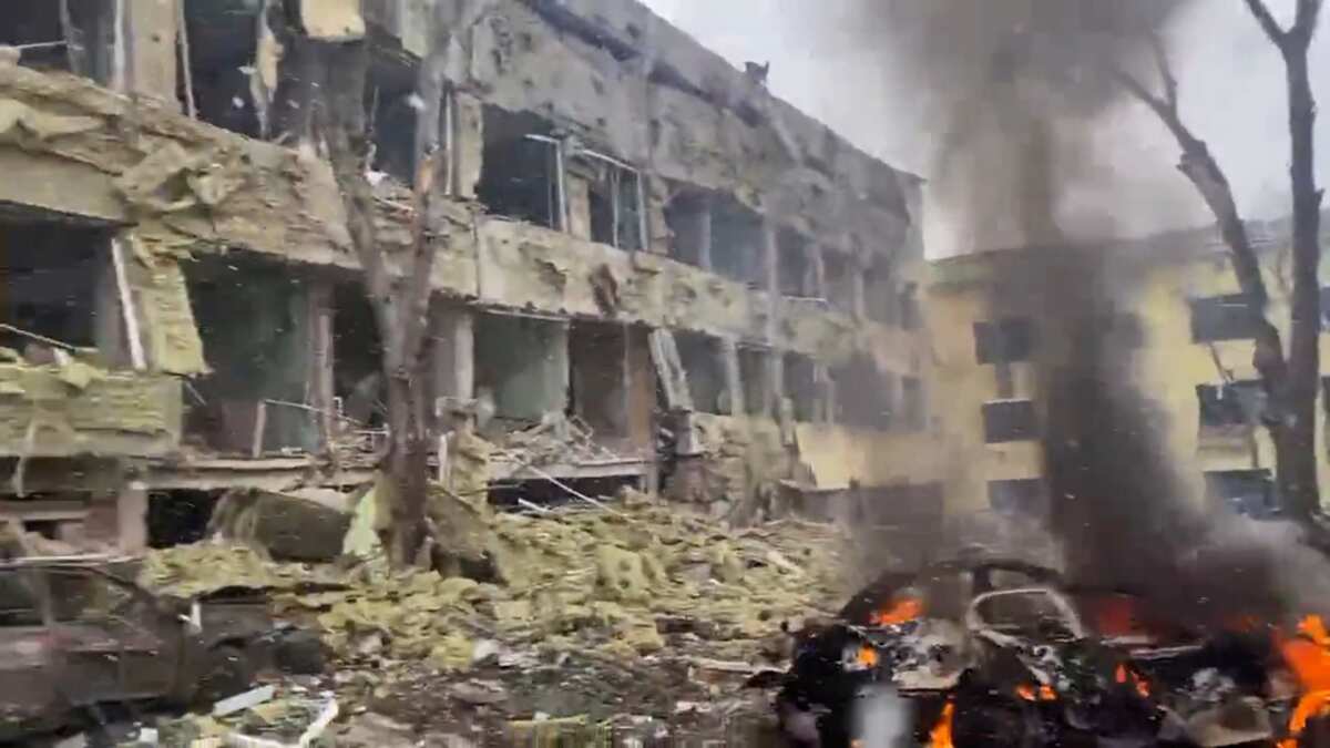 Breaking: Russia bombs children, maternal hospital in Ukraine, casualty unknown