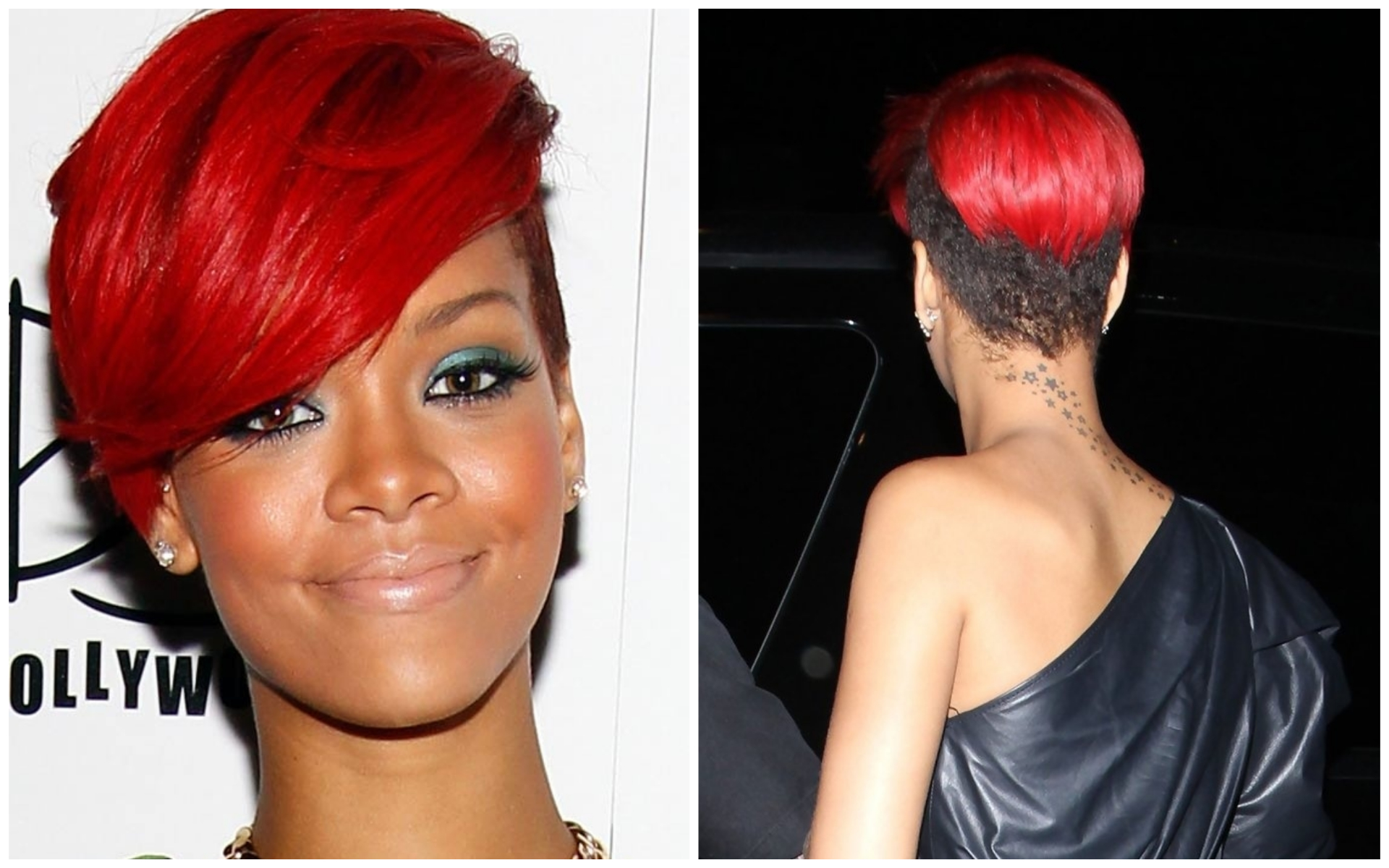 Rihanna S Short Hairstyles Front And Back View Legit Ng