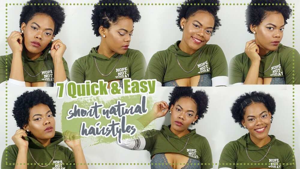 How to style short natural hair after washing 