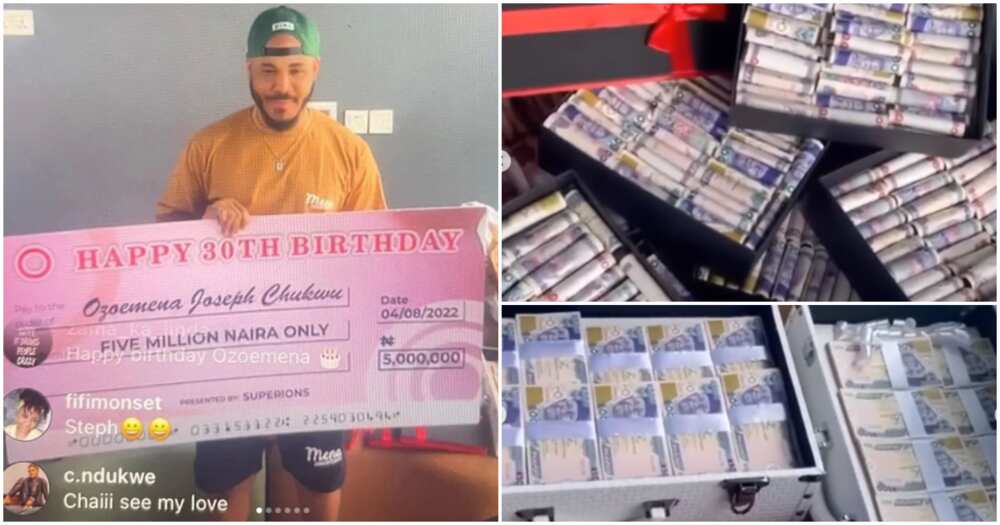 BBN star Ozo gets N5m from fans on 30th birthday.