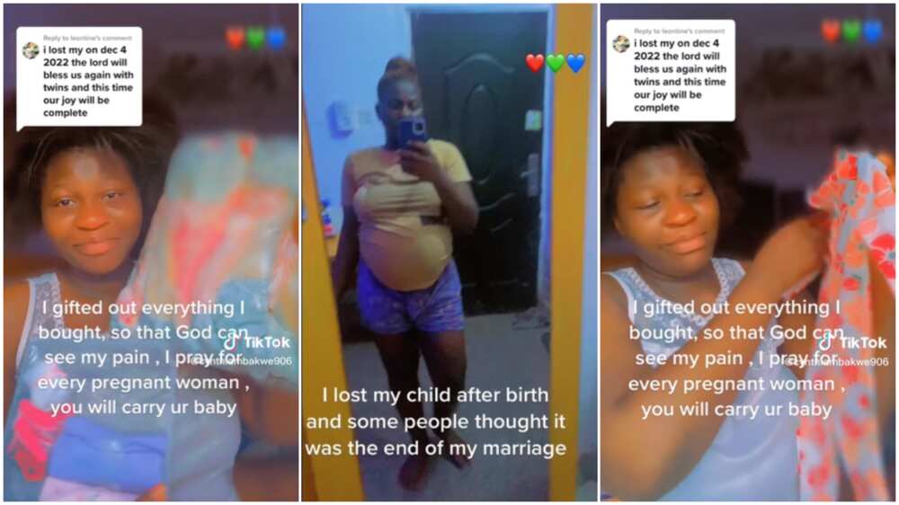 Lady Who Lost Her Child at Birth Gives Out All Her Baby Things, Cries ...