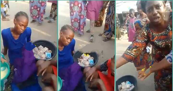 Widow faints while begging for pure water