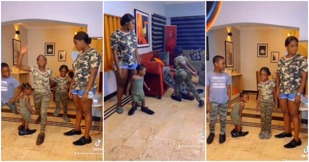 Mercy Johnson and kids Mercy Johnson and kids