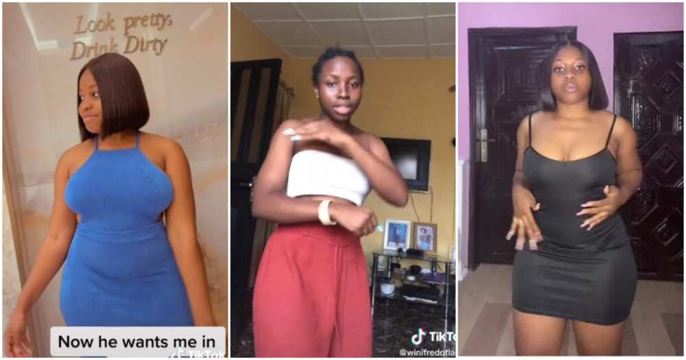 Nigerian lady flaunts curves, lady flaunts her curvy look, he called me ugly and skinny, lady's before and after photos