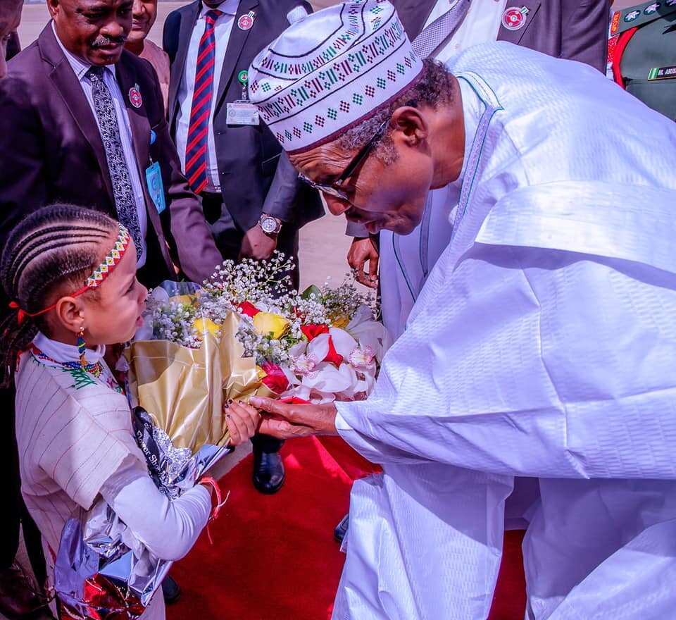Children’s Day: Presidency shares cute photos of Buhari playing with kids