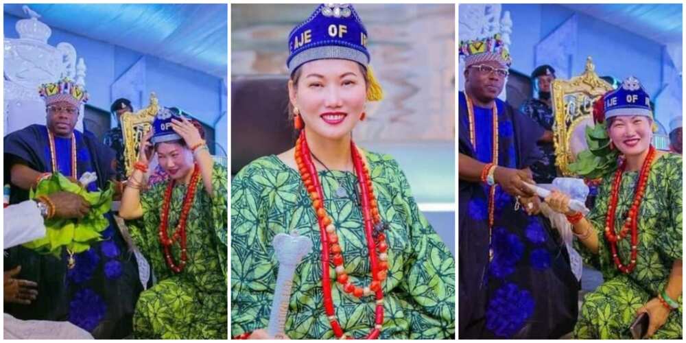 Chinese woman gets chieftaincy title by Oba in Lagos state