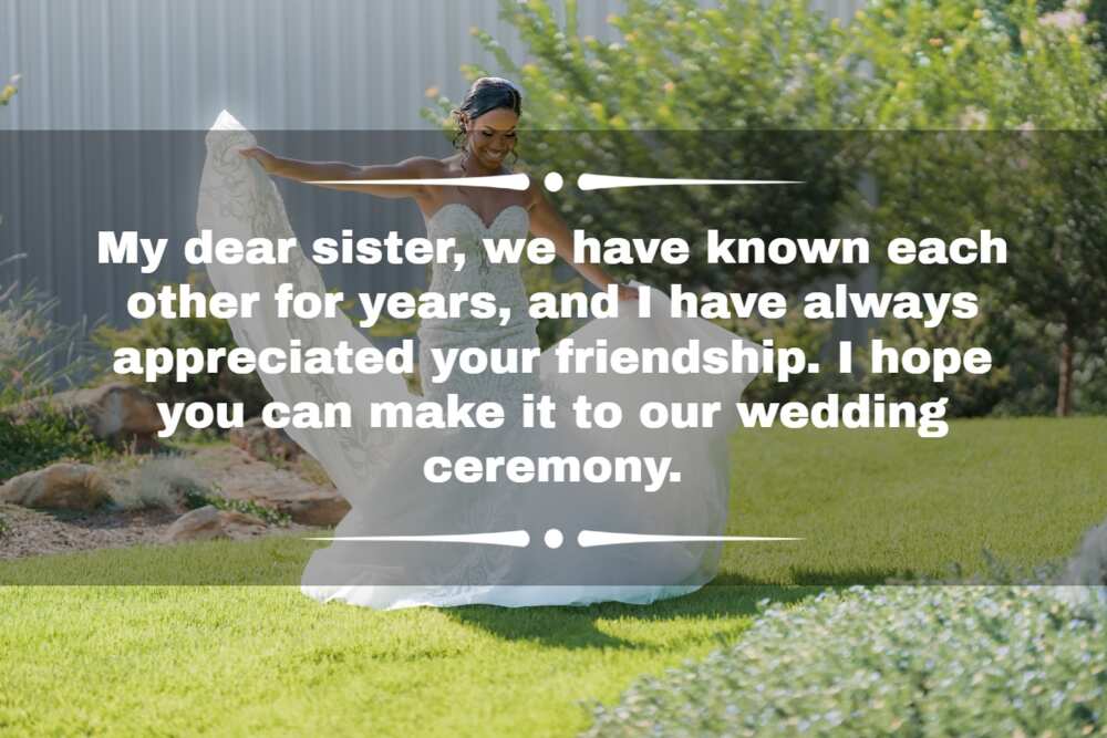 How do you write a wedding invitation message.