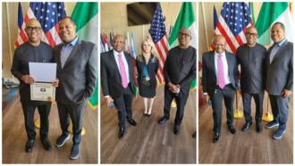 Congratulations pour in as photos, videos show Peter Obi receiving citizenship from top US city