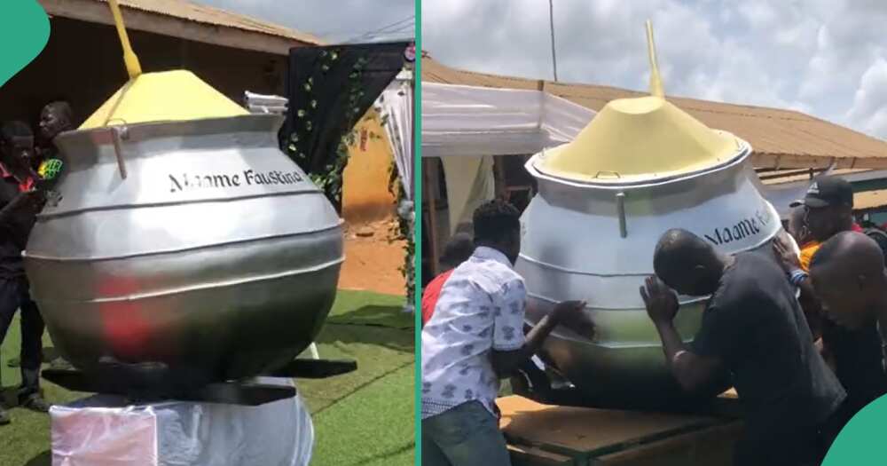 Diseased Ghanaian woman buried inside pot-like coffin.