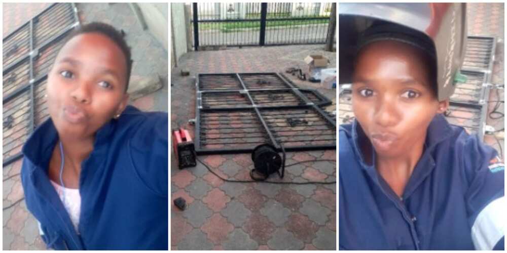 Hardworking Lady Shows Off her Hustle as a Welder with Heart-Touching Message, Many People React