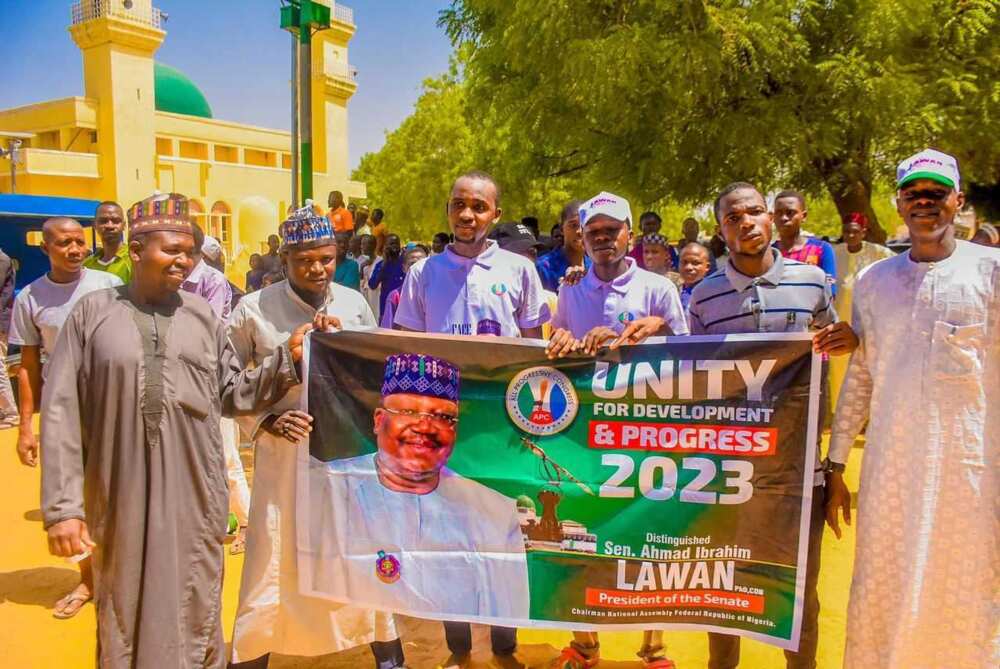 Hundreds of Yobe north youth rally in support of Senator Lawan