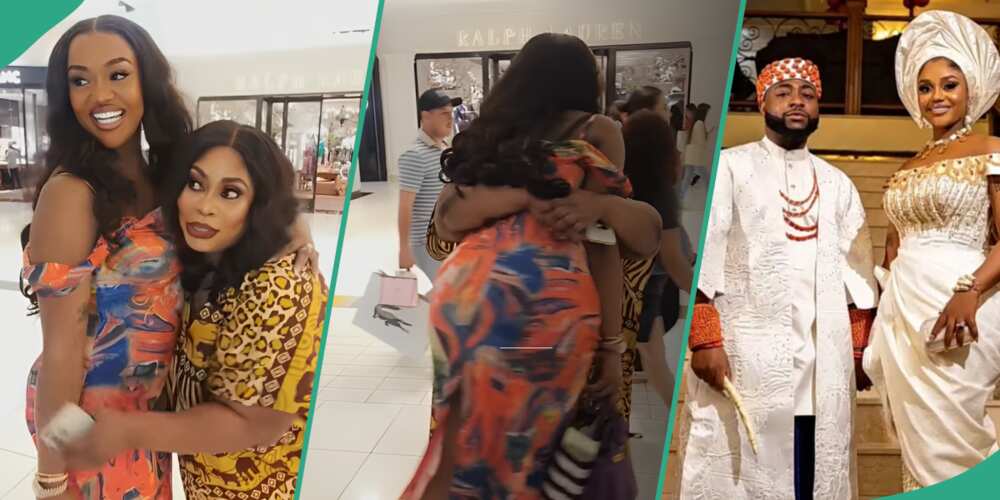 Davido's Chioma and woman in the mall, Davido and Chioma's traditionally wedding