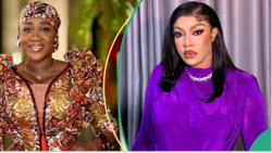 Angela Okorie calls out Mercy Johnson, makes claims: "She is turning into a goat instead of snake"
