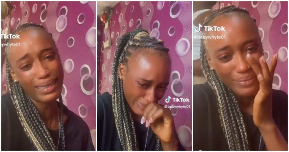 Young Nigerian lady, sheds tears, neglected in the family