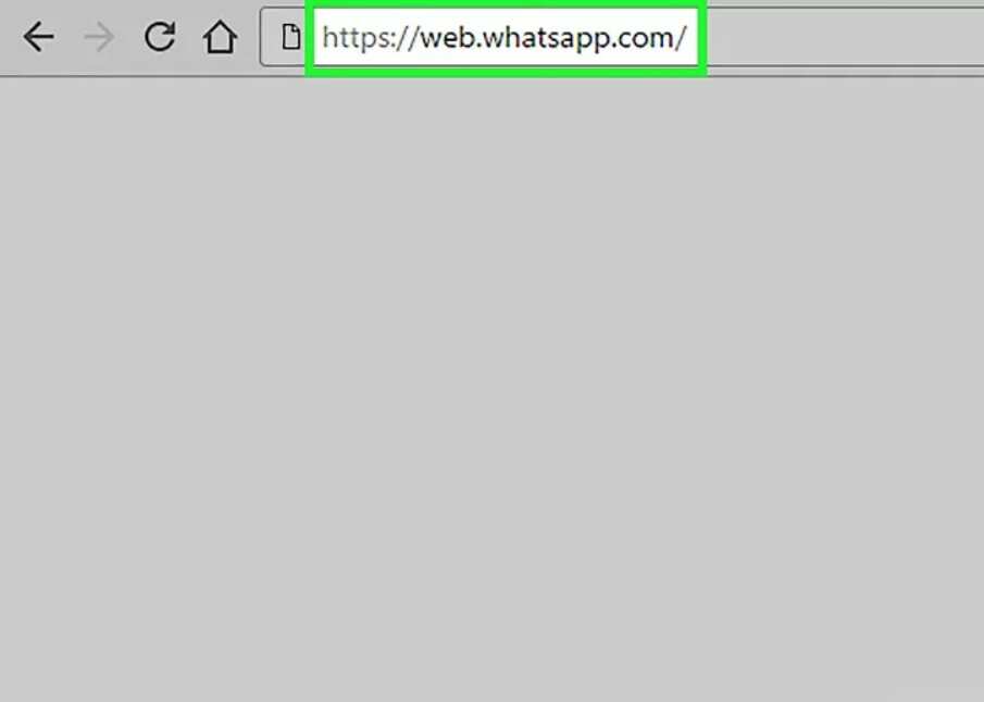 Open the WhatsApp Web page