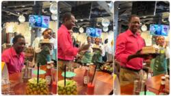"Ehhh its coming to me!" Restaurant attendants surprise man on his birthday with gift, he reacts emotionally