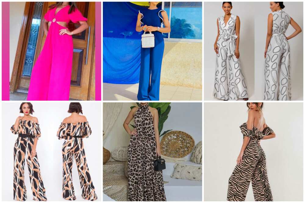 Chiffon palazzo jumpsuit styles