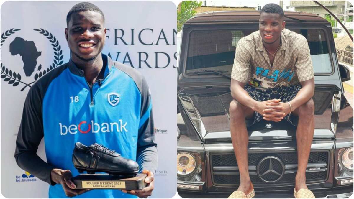 Nigerian football star shows off N50m worth Mercedes Benz G-Wagon after superb 2020-21 season