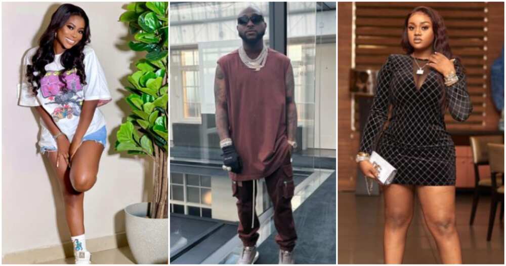 Davido and two of his baby mamas