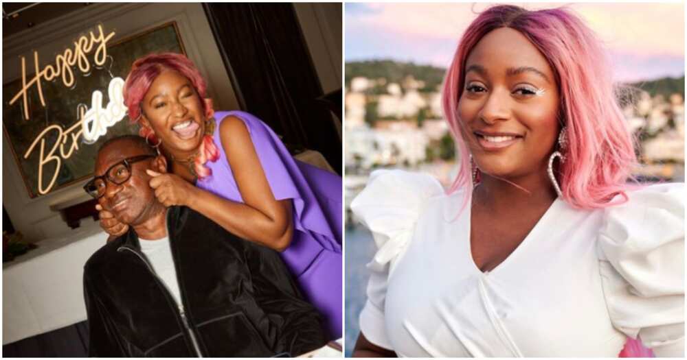 Femi Otedola and his daughter DJ Cuppy