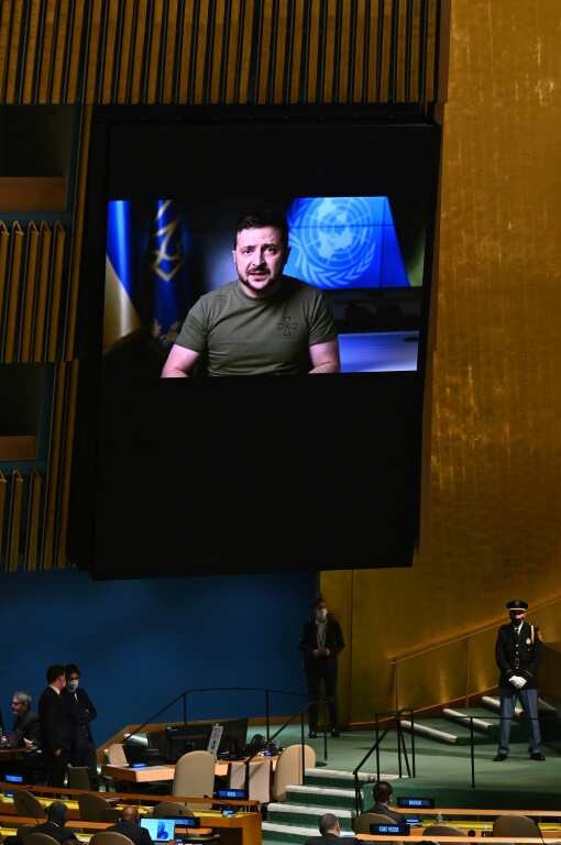 Ukrainian President Volodymyr Zelensky warned the United Nations General Assembly that Russia was conducting 'radiation blackmailing' by turning Ukrainian nuclear power plants into targets