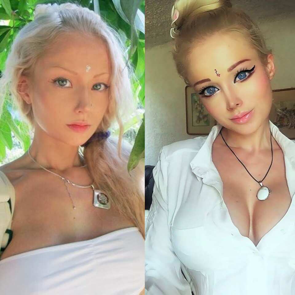 The Human Barbie Valeria Lukyanova before and after photos Legit.ng