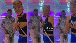 "Your house is so fine": Young Nigerian lady gushes over her house painter, dances with him in lovely video