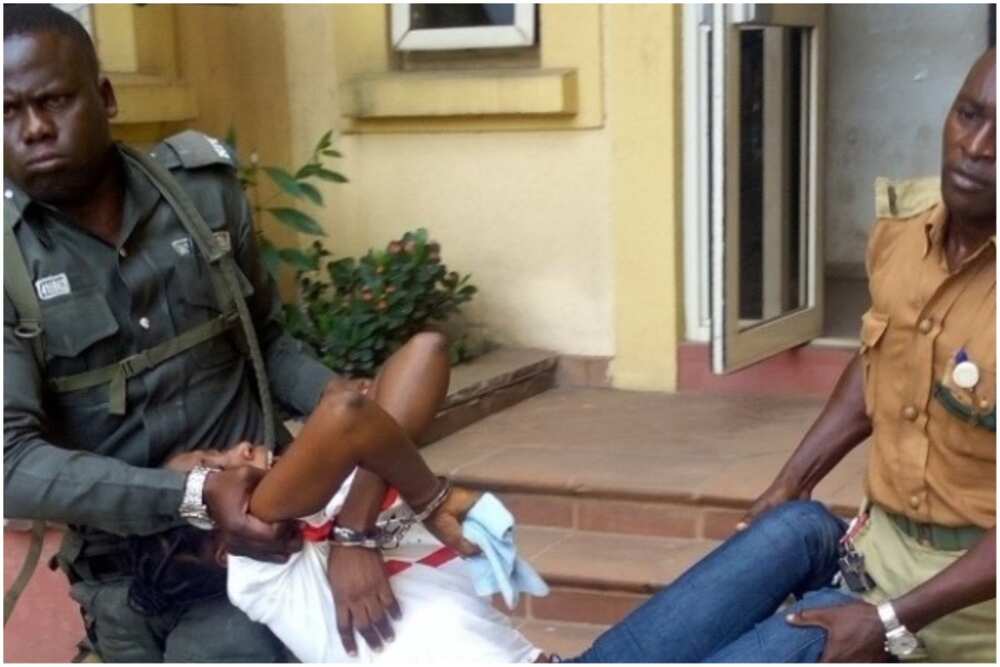 Lady who killed neighbour during fight collapses after being sentenced to death in Lagos