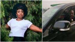 You can't buy before me: Kate Henshaw fumes at fuel station as officer jumps queue she's been on for 50 mins