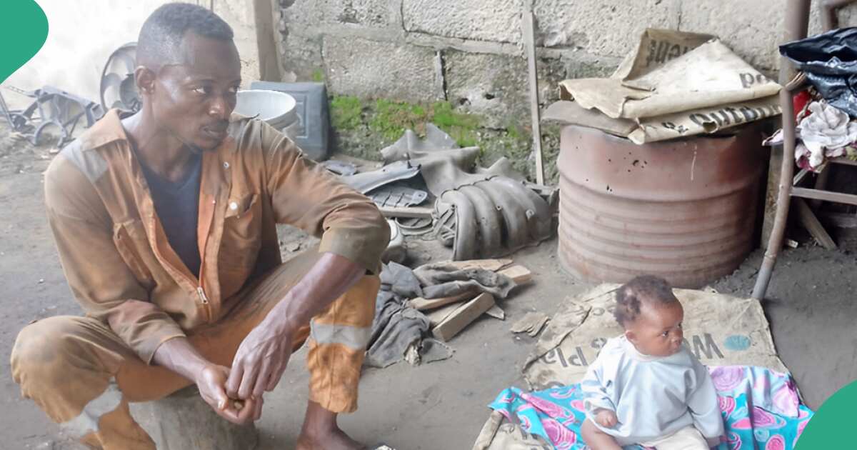Read: This man takes his daughter to his workshop to care for her