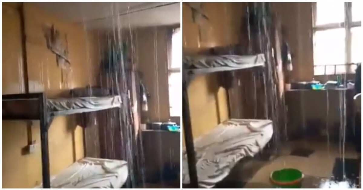 Unilag hostel turns to waterfall after water reservoir ...