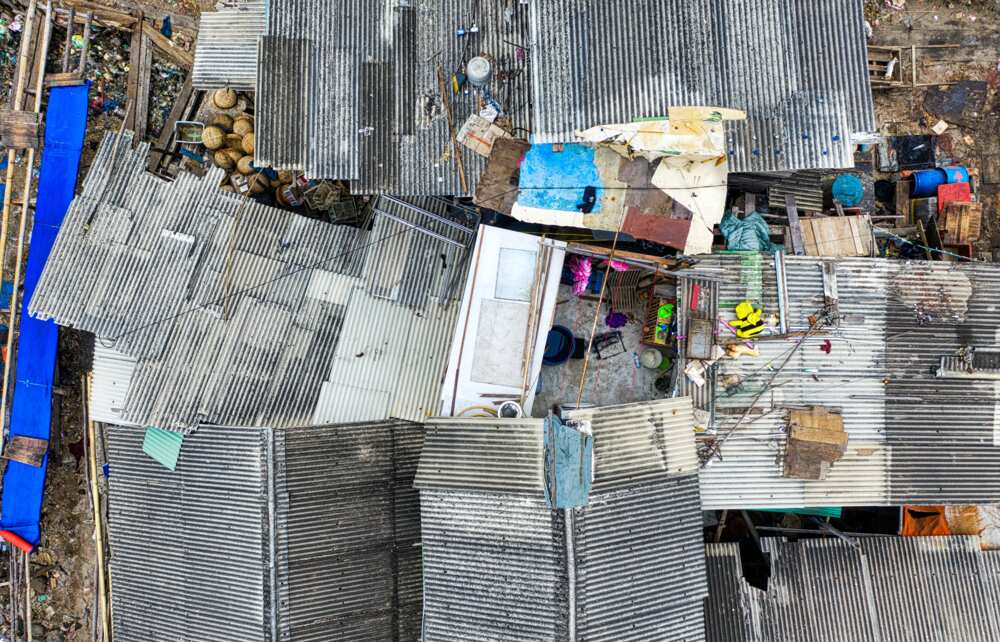 A slum where the poorest persons in the world live