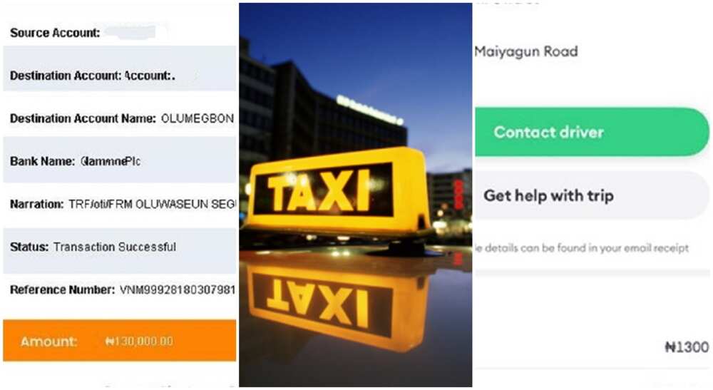 Oti Oluwaseun said he mistakenly sent N130k to a taxi driver.