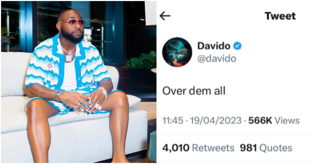 You won't believe what Davido had to say amid rumours of him expecting a child with one of his baby mamas