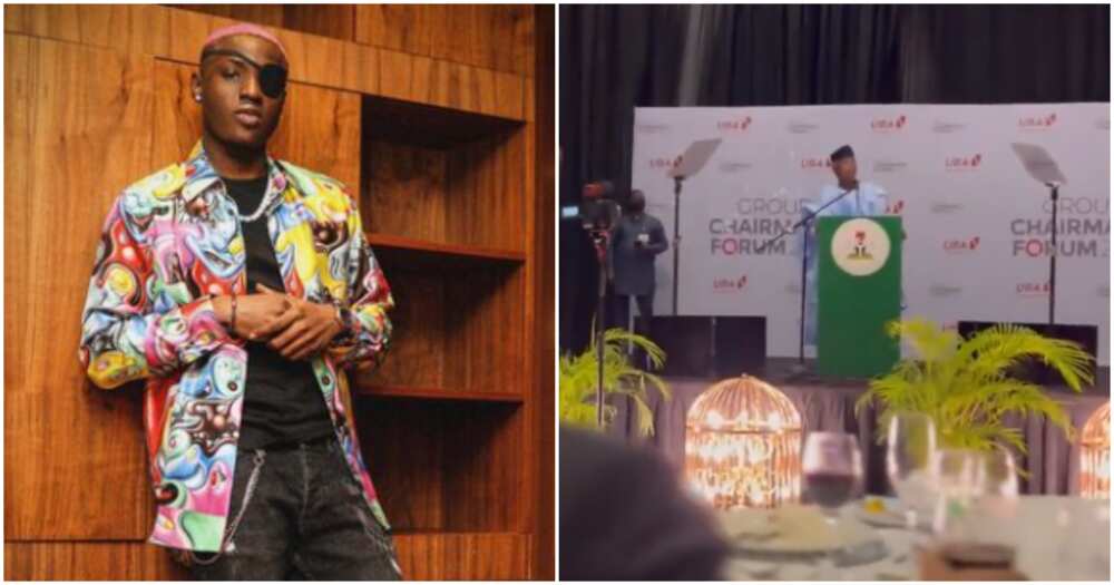 VP Osinbajo mounts podium, sings Ruger's Dior song at a summit