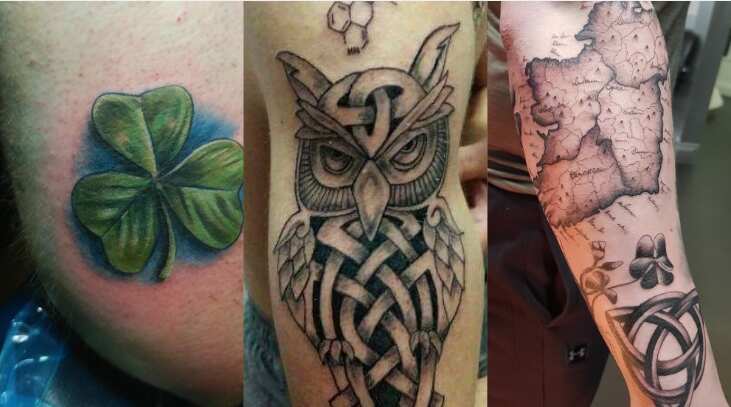 irish skull tattoos