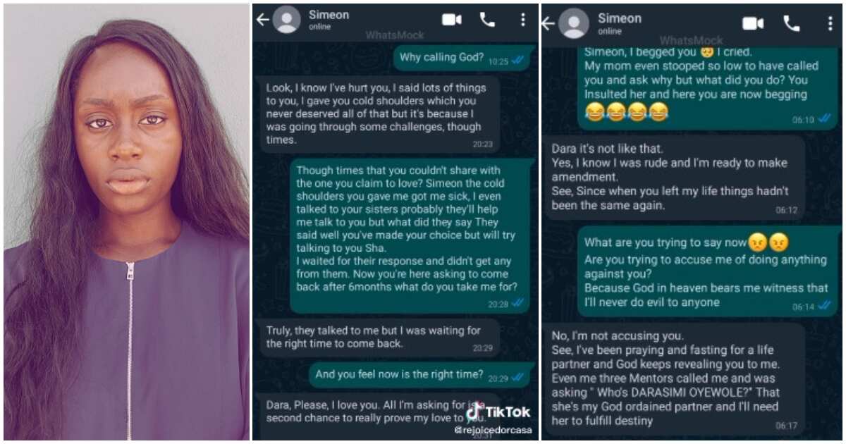 Nigerian man begs his ex for forgiveness 6 month after dumping her, chats surface