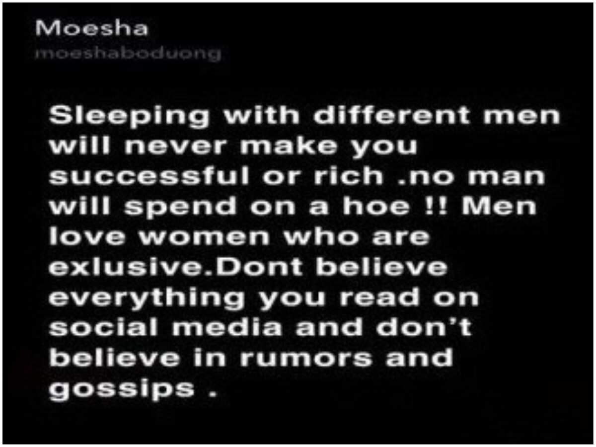 Sleeping with different men will never make you successful - Ghanaian Actress Moesha Boduong Sleeping with different men will never make you successful - Ghanaian Actress Moesha Boduong