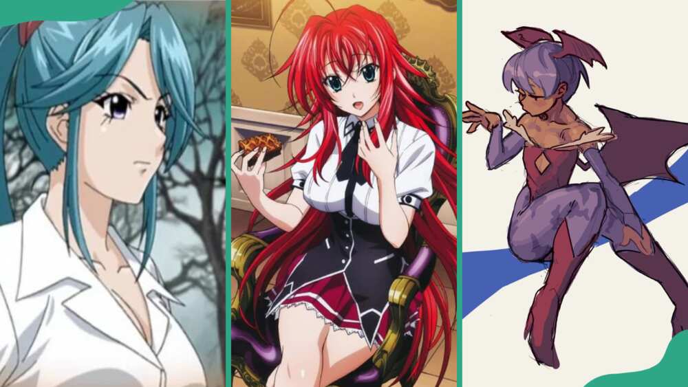 Anime succubus; Ageha Kurono, Rias Gremory, and Lilith Aensland