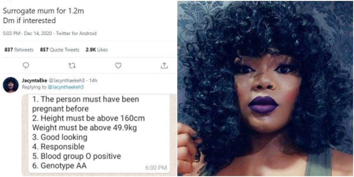 Nigerians reacts as lady offers N1.2m to any woman who is willing to be a surrogate mother