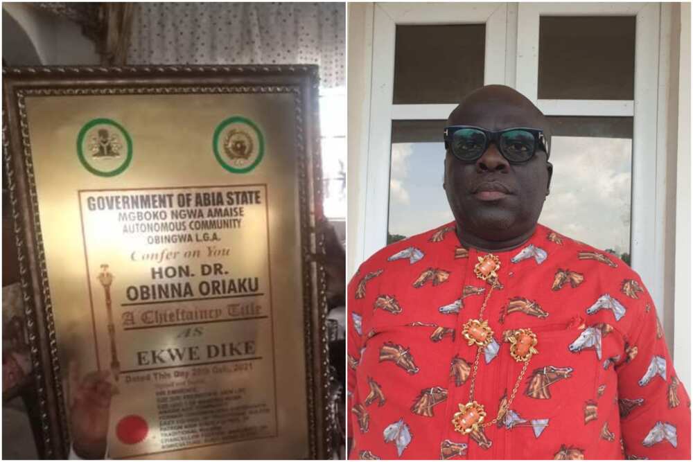 Honourable Obinna Oriaku has been conferred with the Ekwedike Ekwuola title.