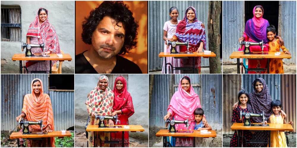 Man gifts 10 Women Sewing Machine to be Financially Independent After Husbands Neglected Them, Many React