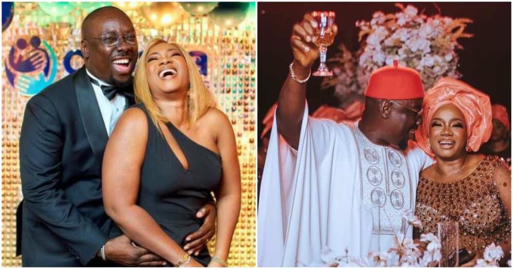 Nigerian billionaire Obi Cubana and his wife Nigerian billionaire Obi Cubana and his wife