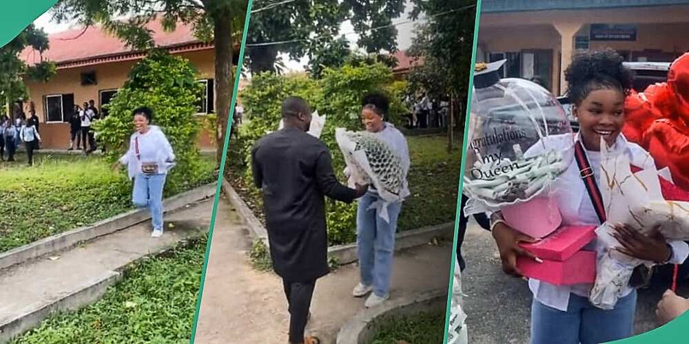 Graduate celebrated on her sign-out day