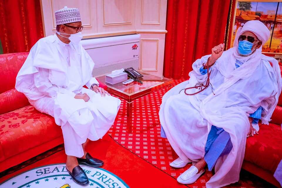 Hotunan ziyarar Shehu Dahiru Bauchi zuwa fadar shugaba Buhari